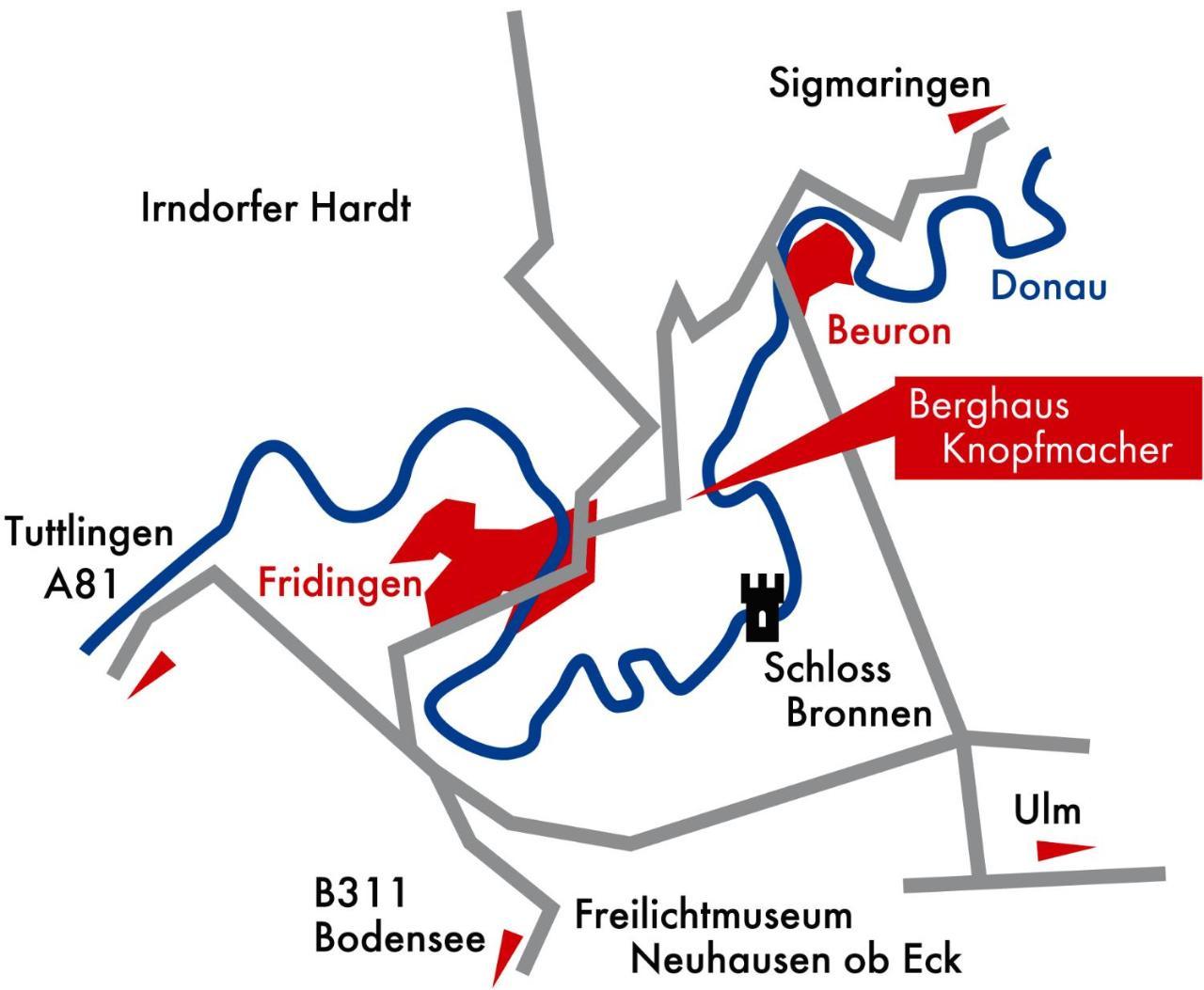 Berghaus Knopfmacher Fridingen an der Donau Exteriér fotografie